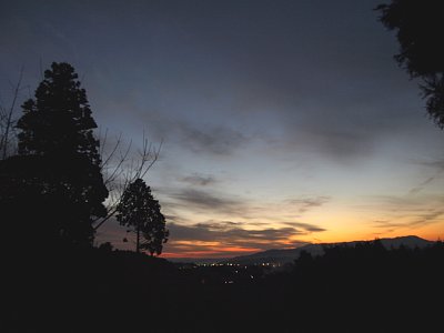 滋賀県・柘植の夕景