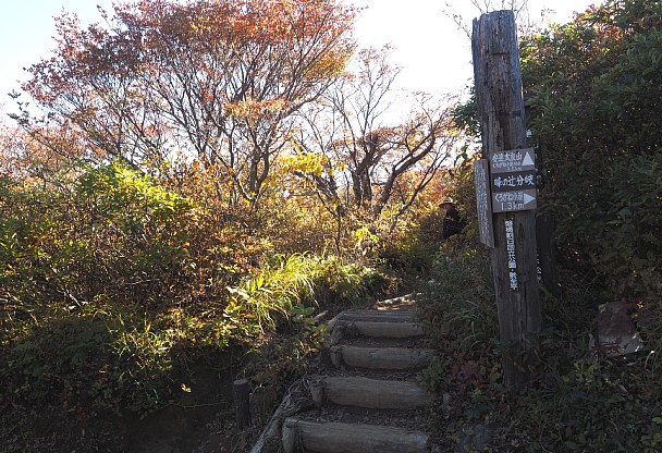 峰の辻分岐