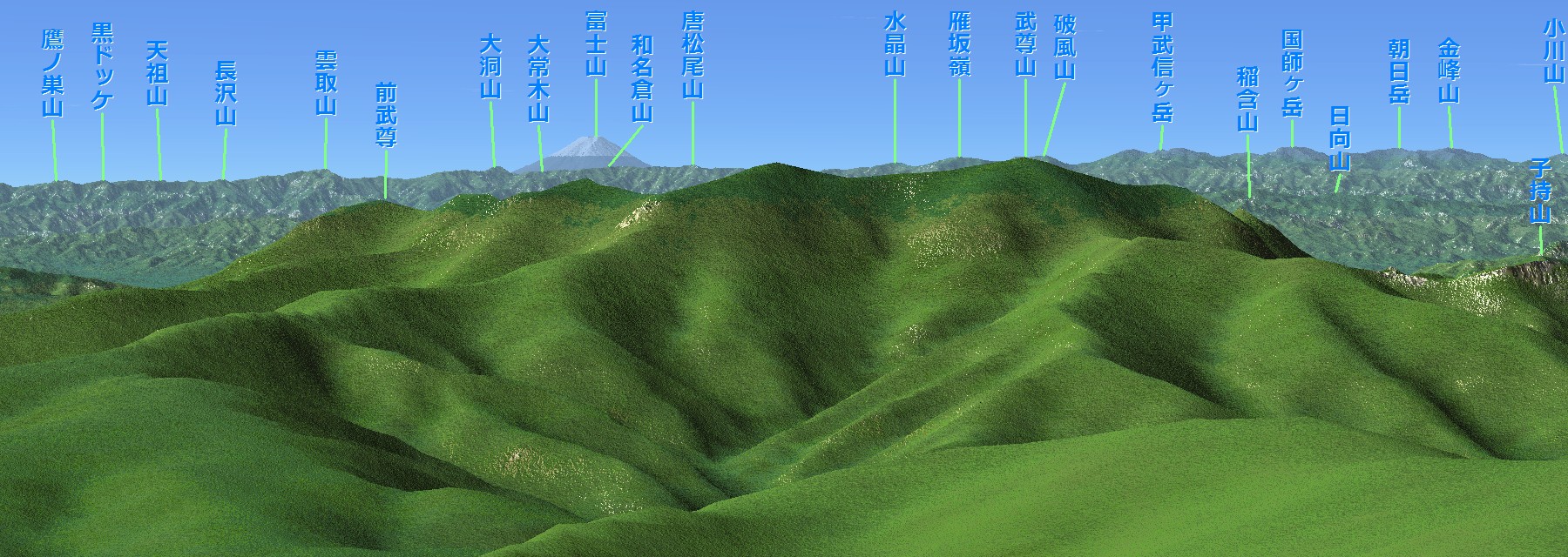 至仏山より富士