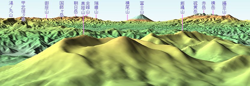 火打山から南南東／100mm