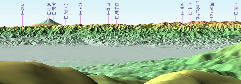 皇海山から南南西／100mm