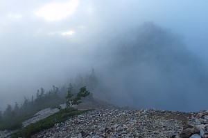 爺ヶ岳~鹿島槍鞍部