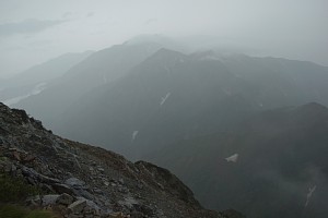 五龍岳より北方の展望