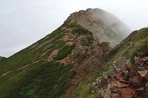 赤岩の稜線道