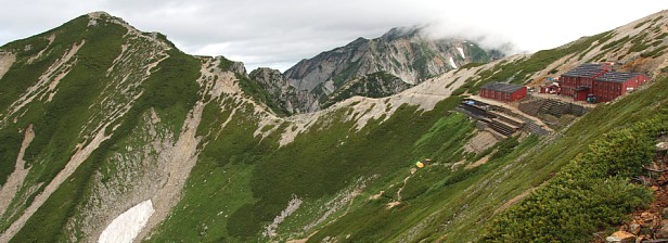 唐松岳と頂上山頂