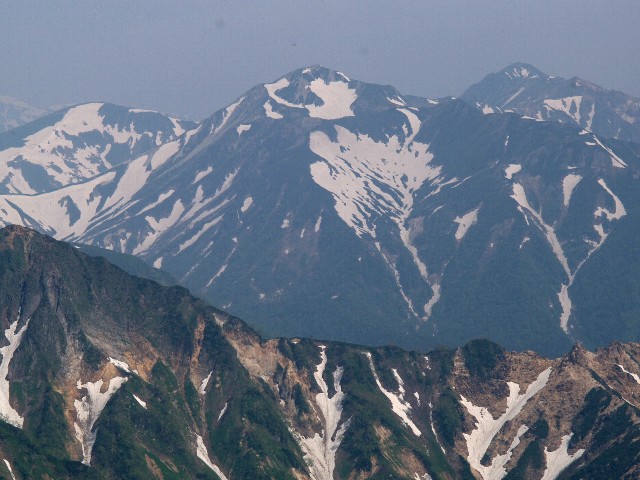 槍ヶ岳稜線より鷲羽岳