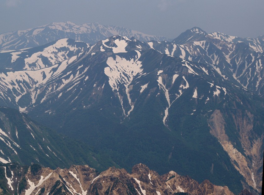 鷲羽岳と水晶岳