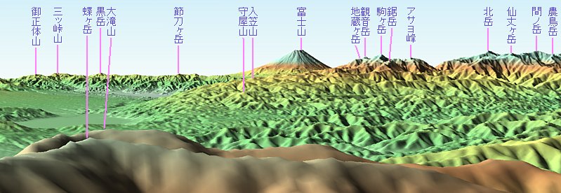 槍ヶ岳より南東／100mm