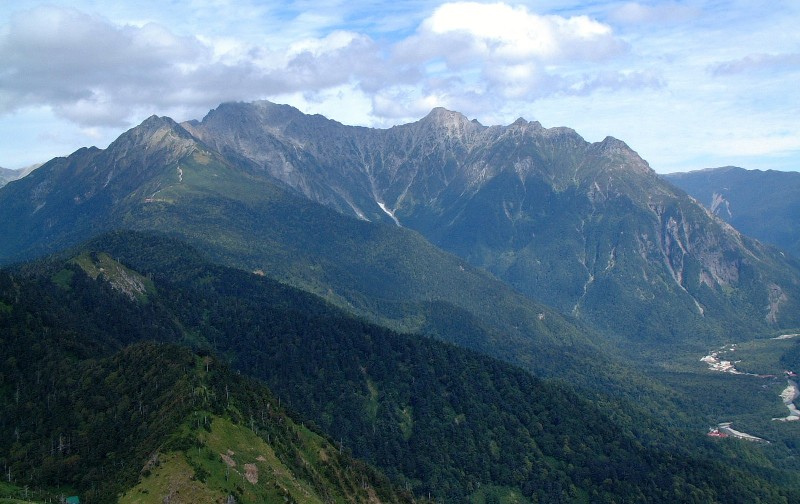 焼岳より穂高連峰