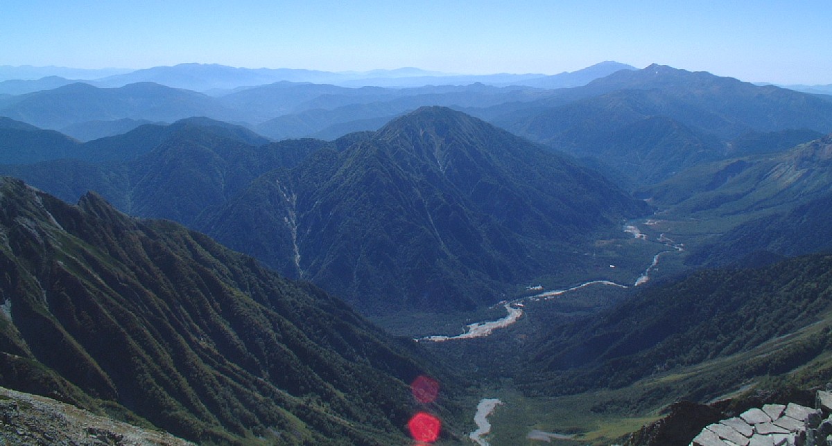 上高地を取り巻く山々