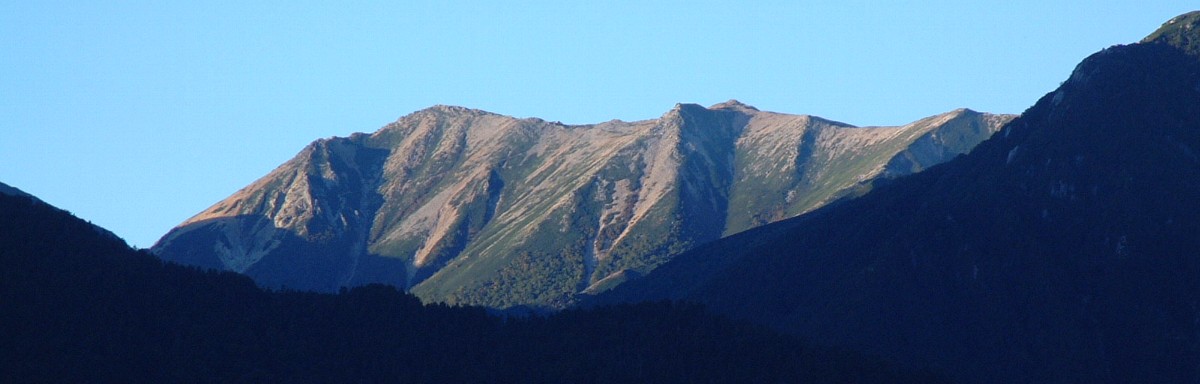 常念岳稜線