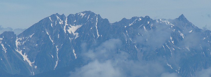 木曽駒駒より穂高連峰