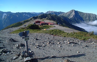 蝶ヶ岳山頂