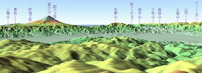 金峰山から南