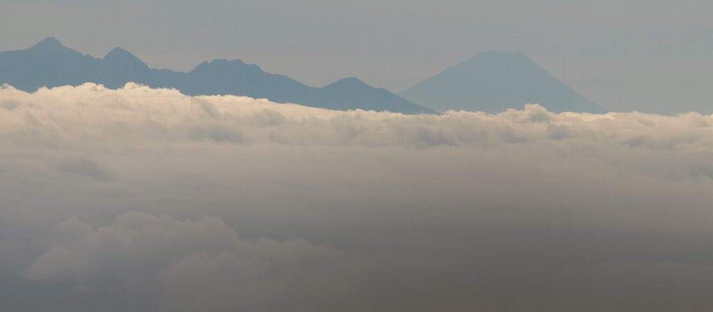 白馬鑓ヶ岳から富士