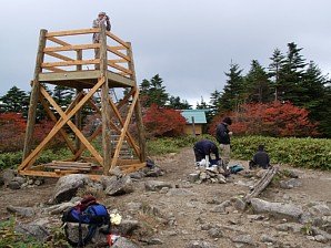 恵那山山頂