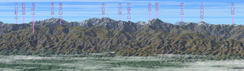 恵那山より富士/85mm