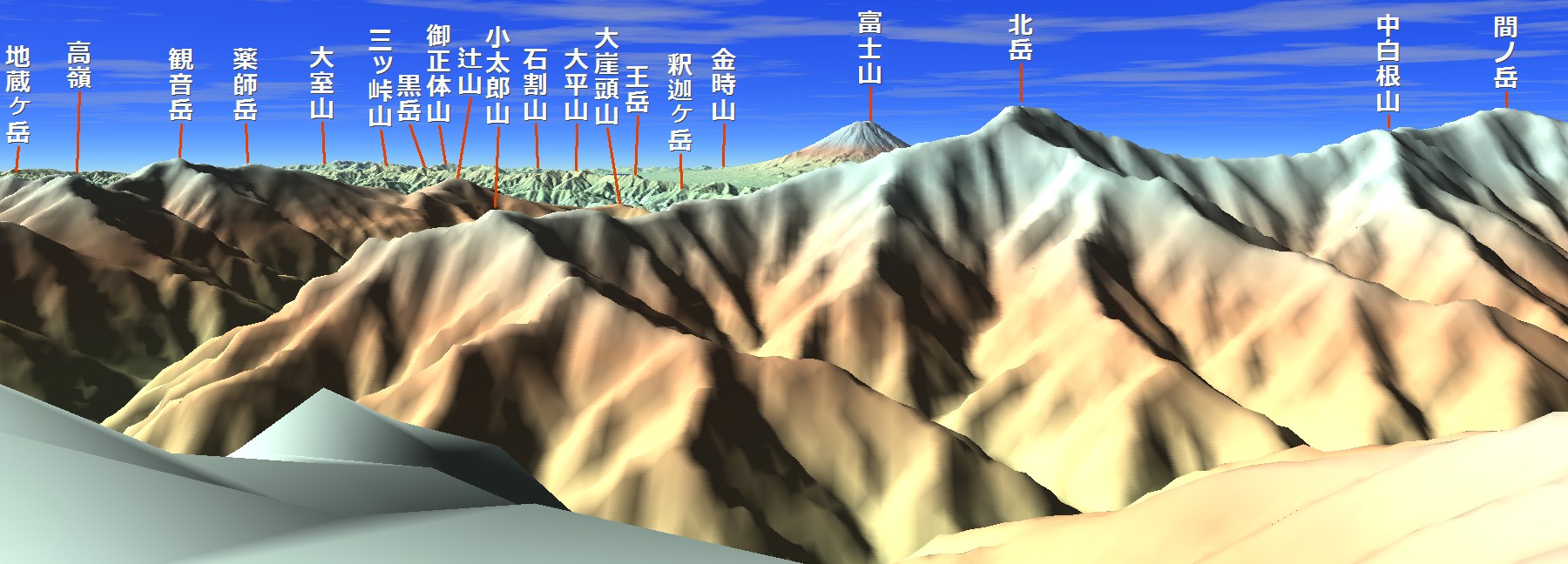 仙丈ヶ岳より南東/28mm