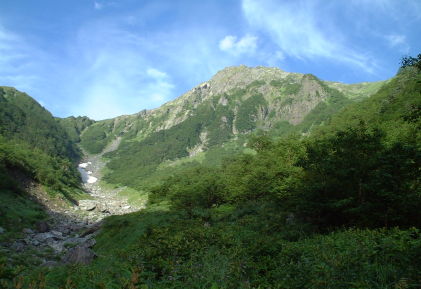 大樺沢と北岳