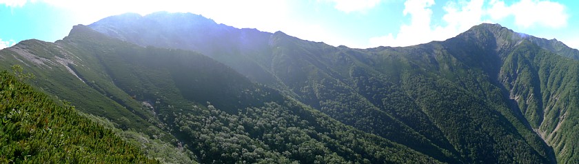 北岳と中白根山