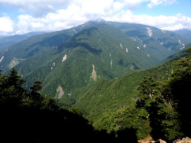 伝付峠から荒川岳