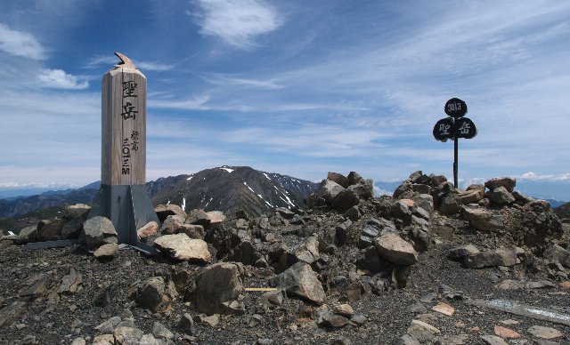 聖岳山頂