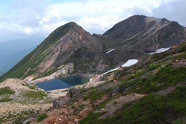 剣ヶ峰と御前峰