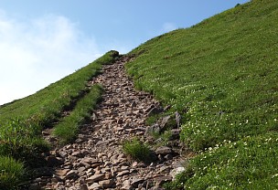 最後の登り