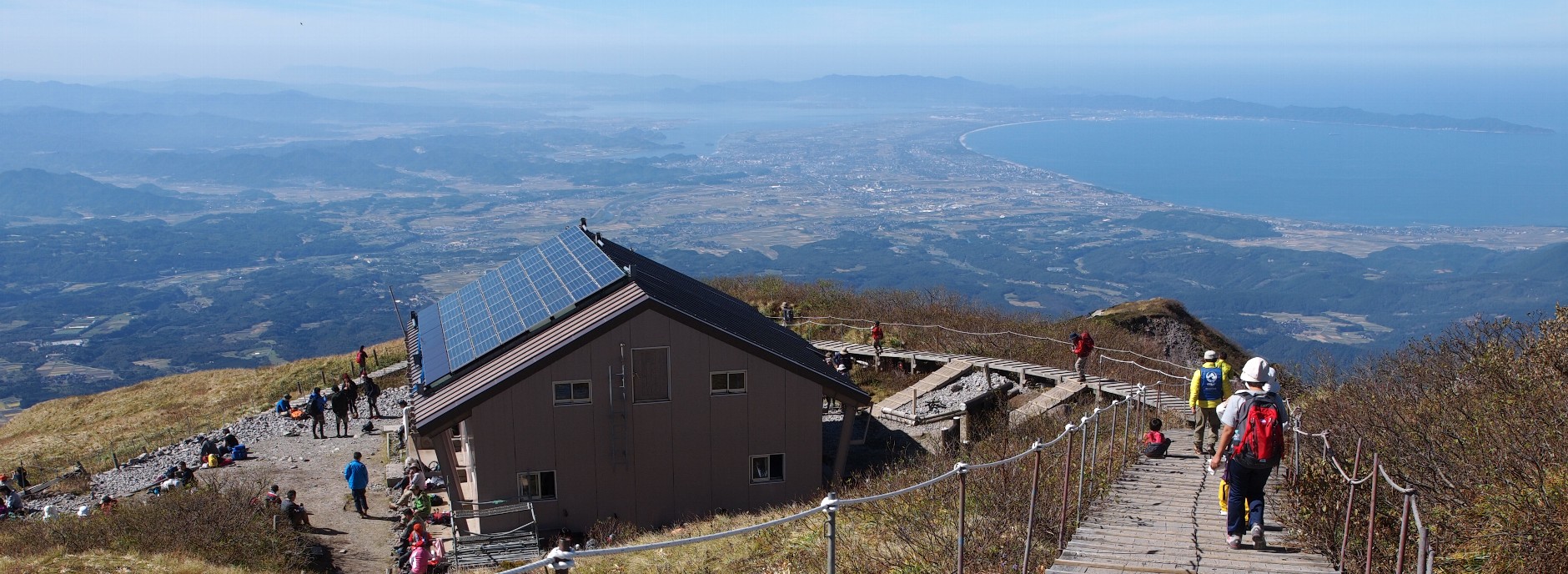 山頂から美保湾