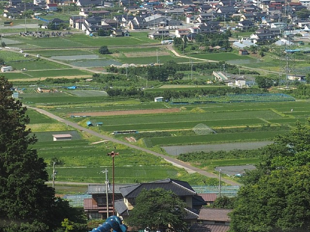 姨捨棚田最下部