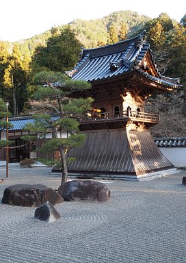 明道松と鐘楼