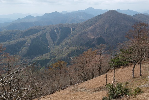 地蔵岳から大峰山脈を望む