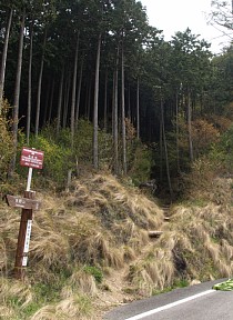 四寸岩山登り口