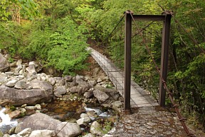 黒谷の吊橋