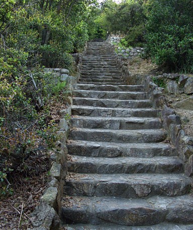 須磨浦公園の階段