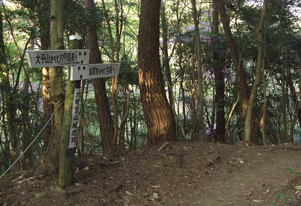 東六甲縦走路の道標