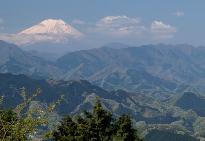 高尾山から富士山