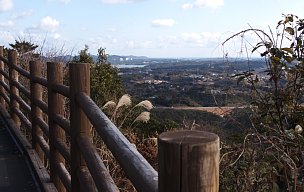 横山展望台のスロープ