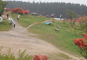 葛城高原ロッジ前