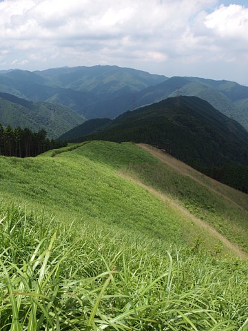 岩湧山から和泉山脈