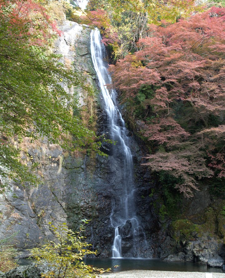 紅葉の箕面大滝