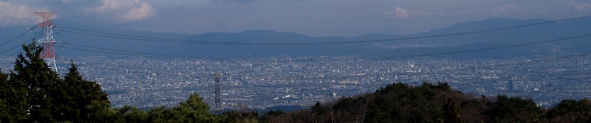 ポンポン山から京都盆地