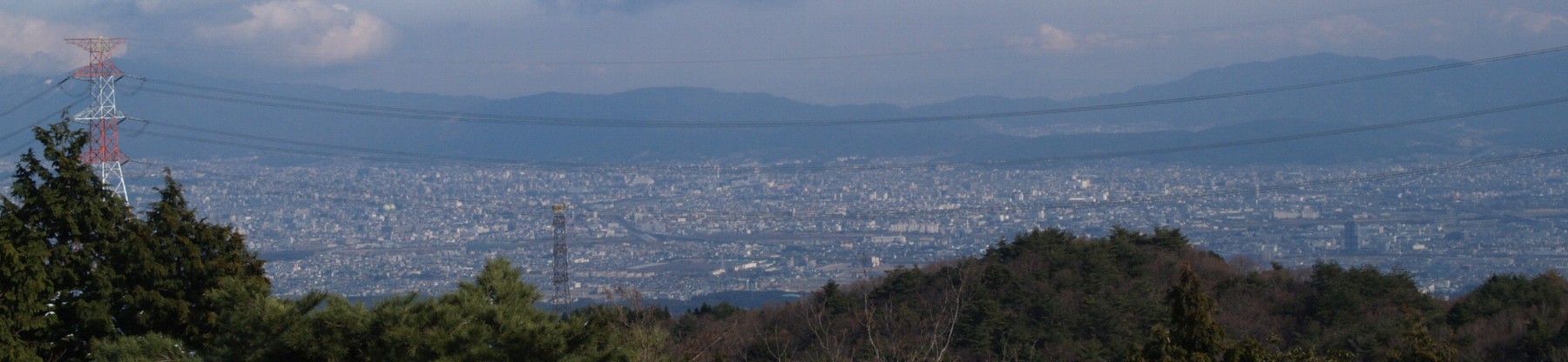 ポンポン山から京都盆地