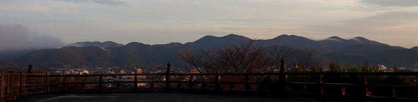 京都北山の山並