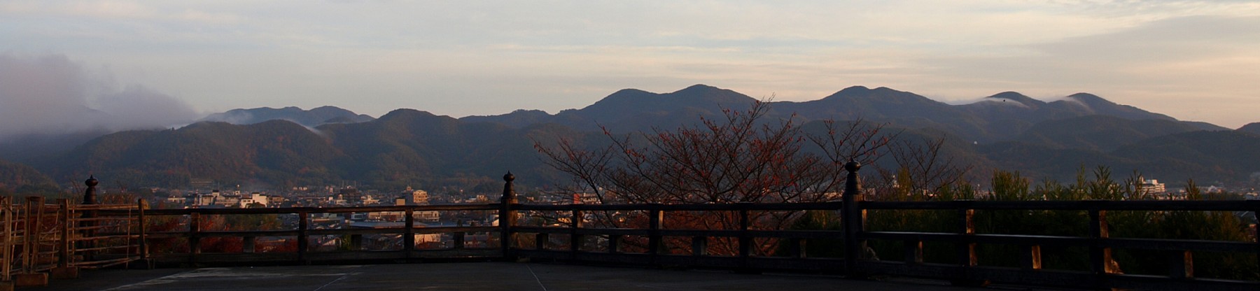 京都北山の山並