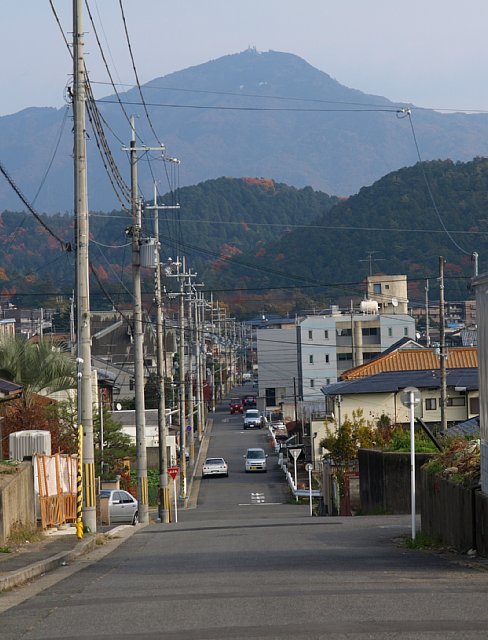 比叡山を透かす