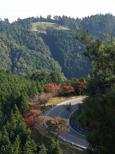 奥比叡ドライブウェイを見下ろす