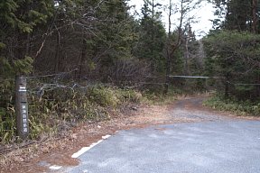 紫香楽宮跡への分岐