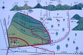 奥余野森林公園案内図