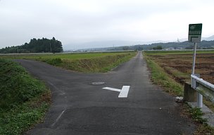 田園地帯を行く